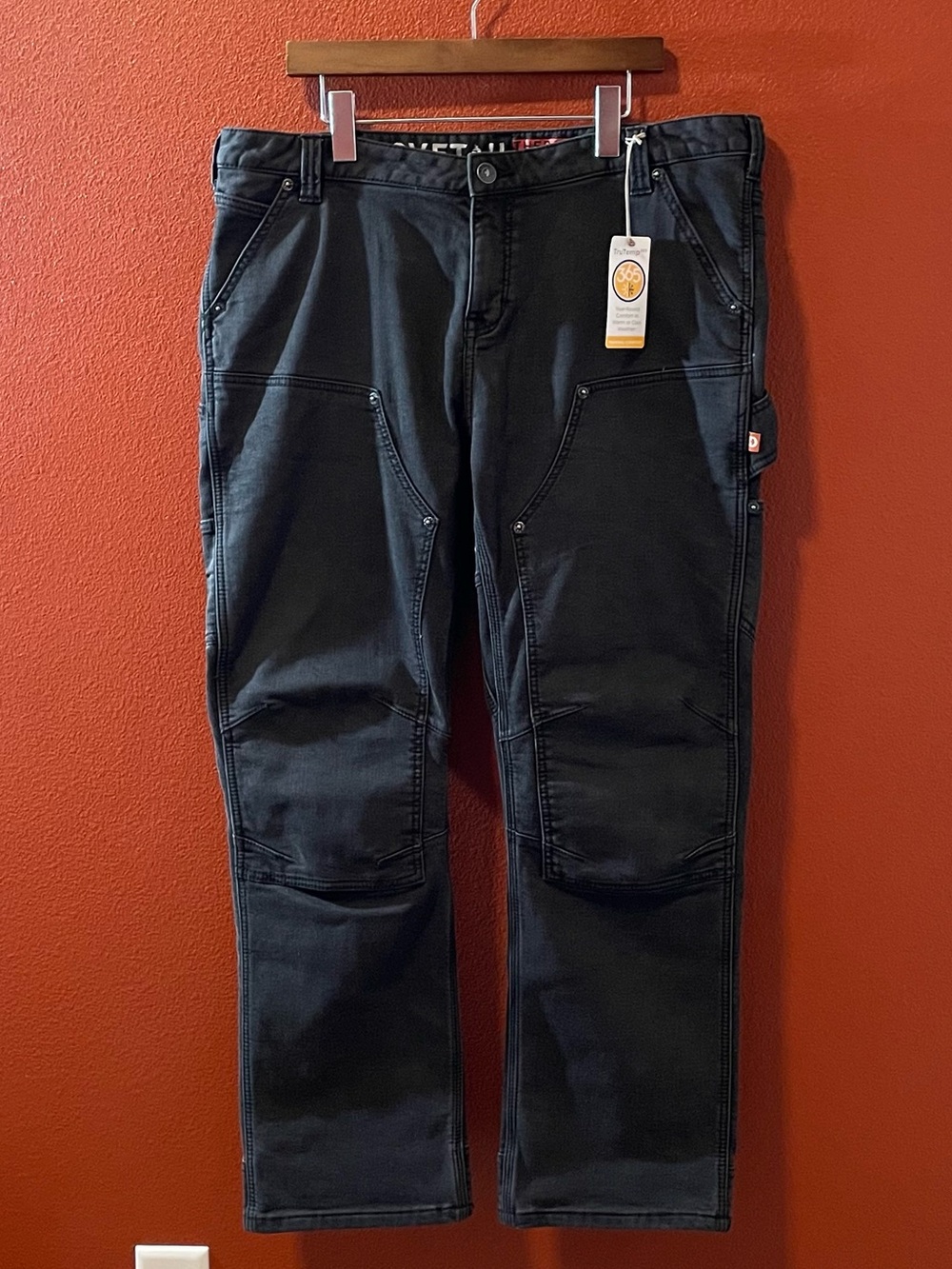 Dovetail Workwear Women’s Britt Utility Straight Leg Thermal Denim Workwear Jean